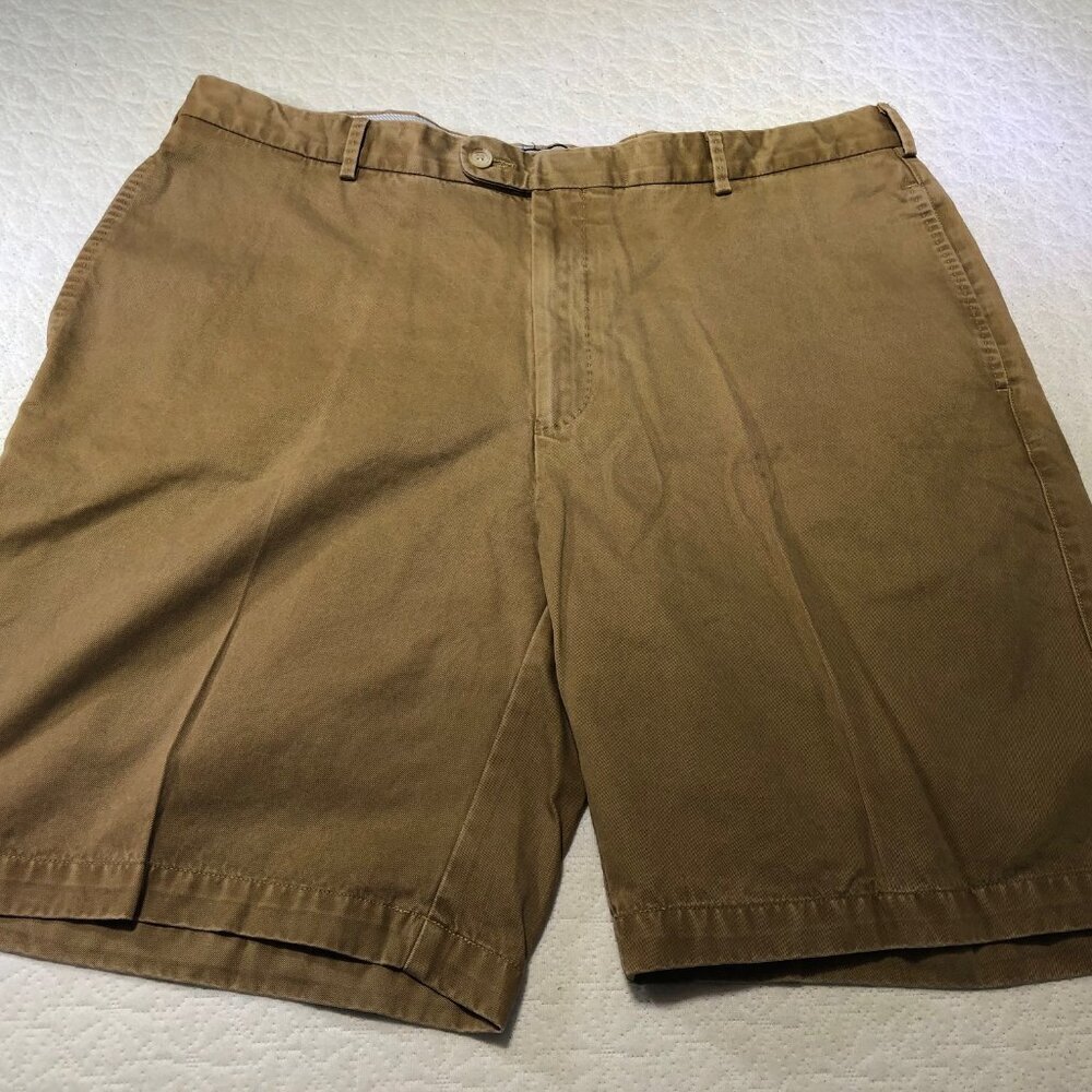 Peter Millar Chino Shorts Mens Size 38 Pima Cotton Color Tan/Beige